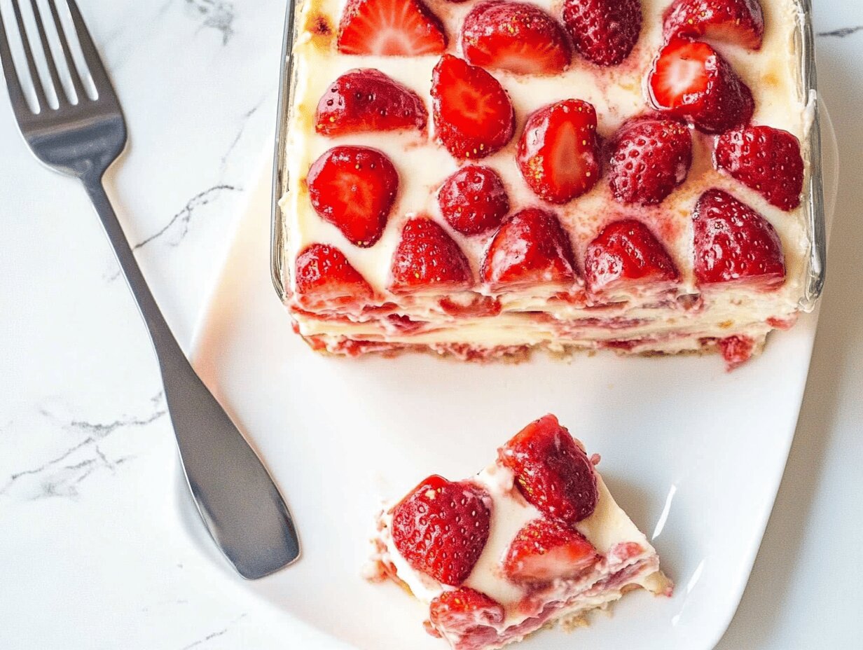 Strawberry Cheesecake Lasagna Recipe That Will Delight Your Taste Buds