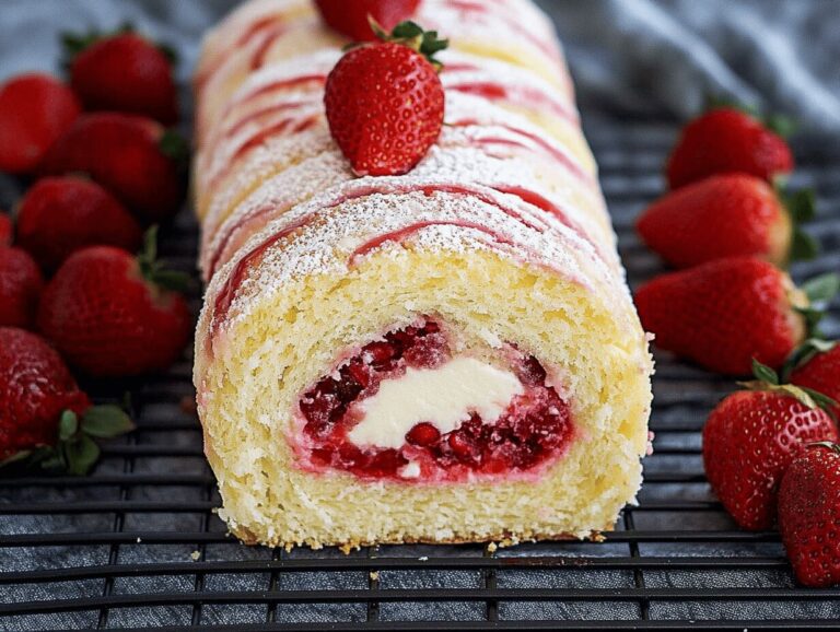 Strawberries and Cream Swiss Roll Recipe - A Delightful Dessert Experience