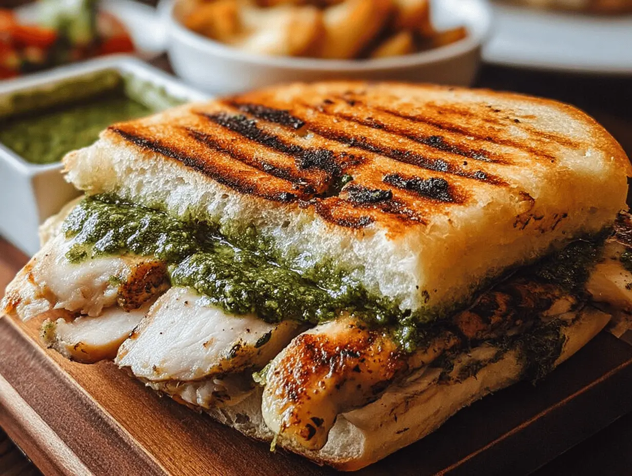 Irresistible Grilled Chicken Pesto Sandwich – A Summer Delight