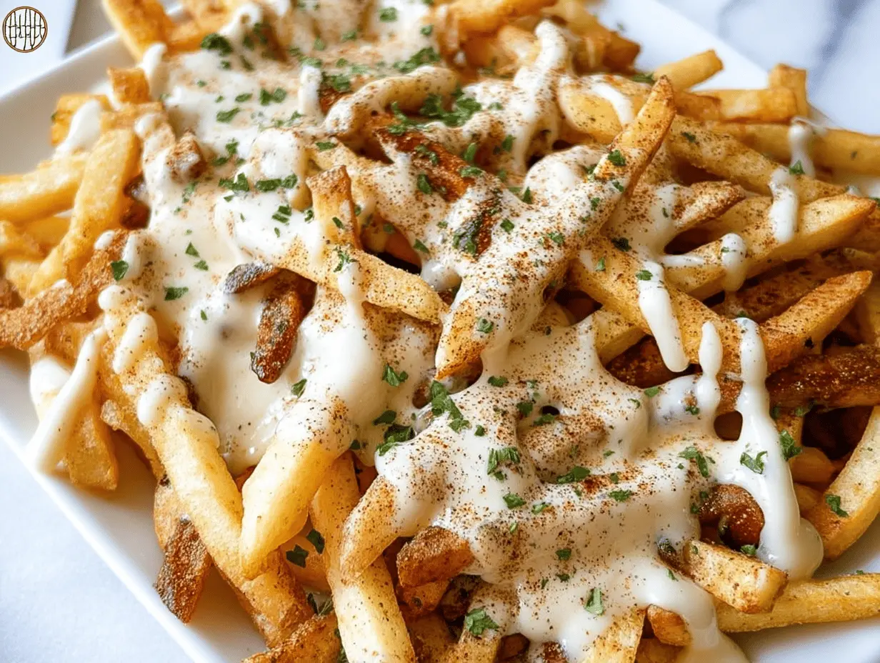 Delicious Louisiana Voodoo Fries loaded with cheese and spicy toppings, perfect for game day snacks.