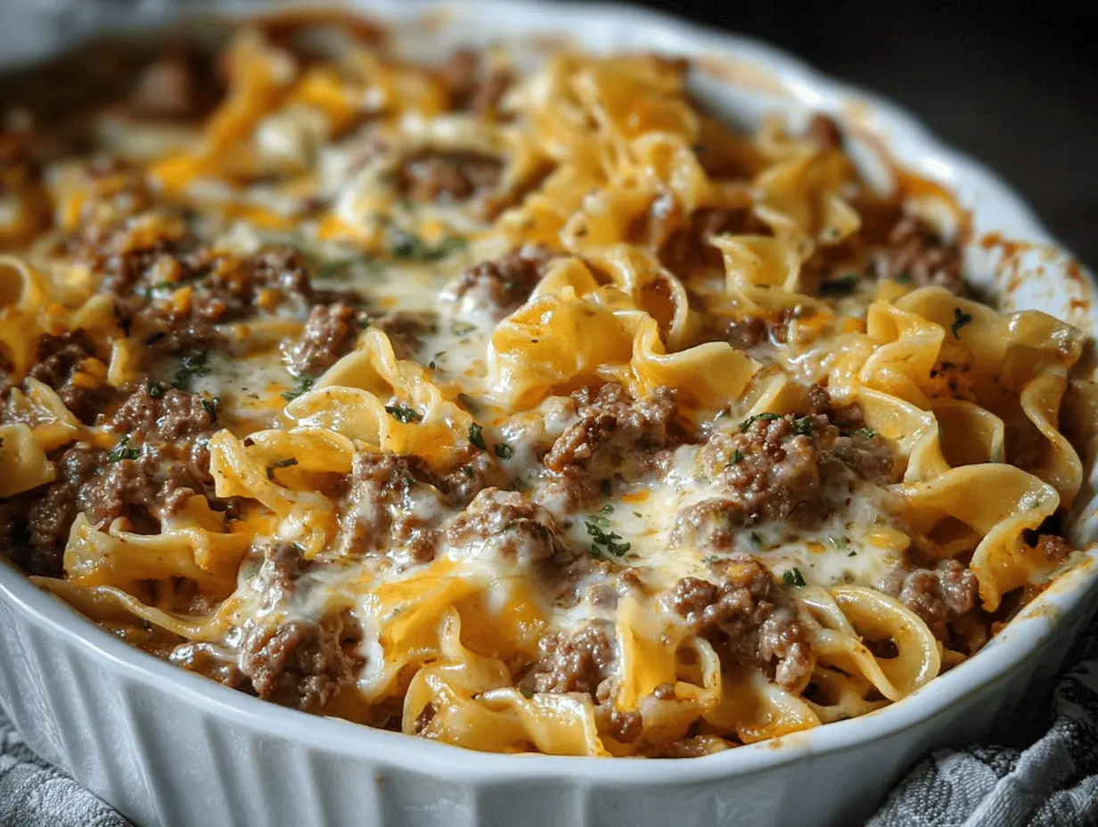 Irresistible Sour Cream Beef Noodle Casserole: A Family Favorite